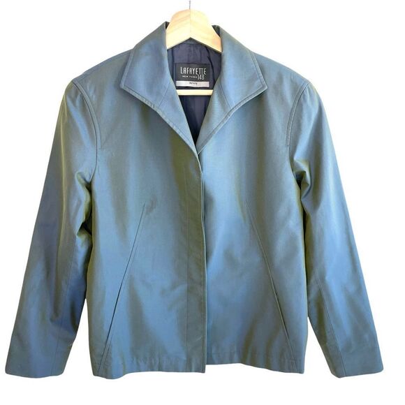 Lafayette New York 148 Silk Blend Holographic Blazer - Picture 1 of 9